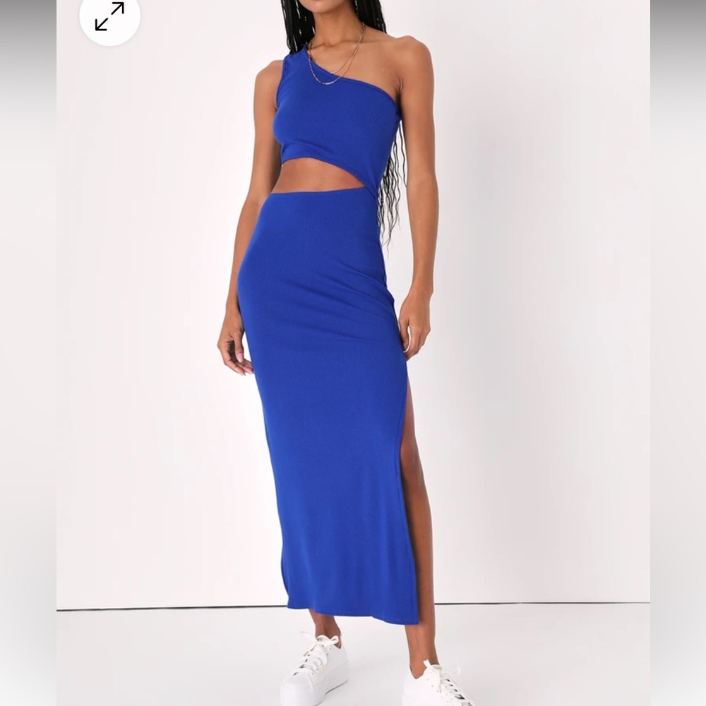One shoulder cutout dress